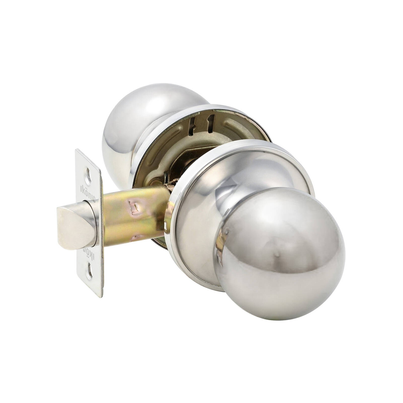 Ikonic Bright Chrome Ruby Passage Knob Set