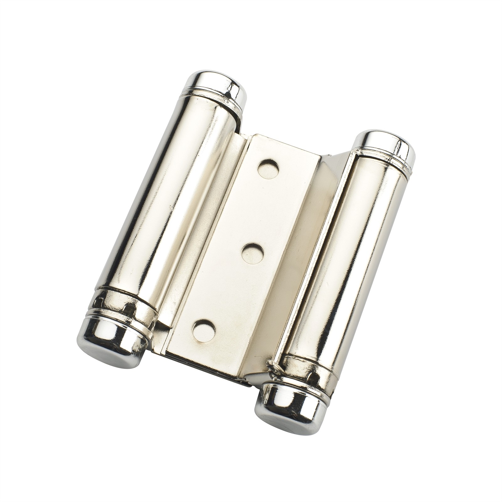 Zenith 75 x 82.5 x 2mm Nickel Plated Double Action Spring Hinge - 2 pieces