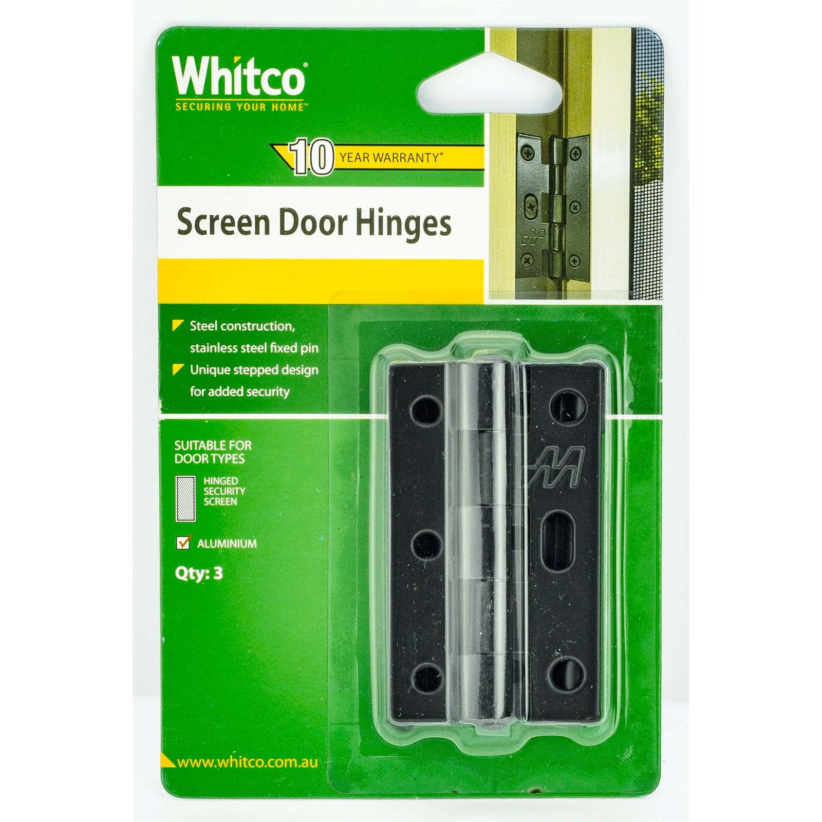 Whitco Black Screen Door Hinge