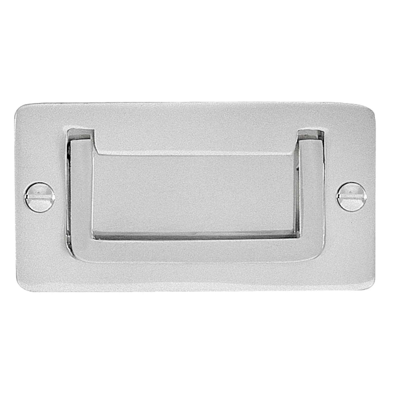 Delf 83 x 43mm Satin Chrome Military Flush Handle