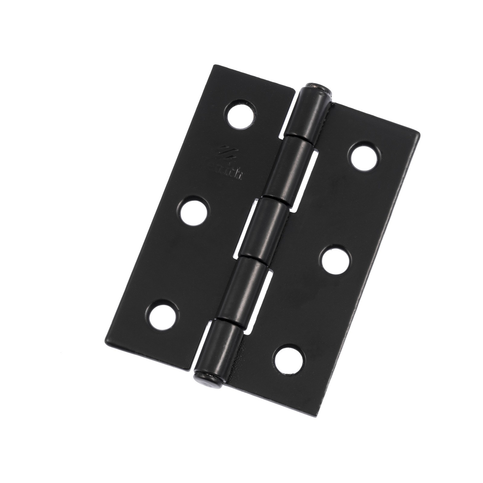 Lane 70mm Black Matte Fixed Pin Butt Hinge - 2 pieces