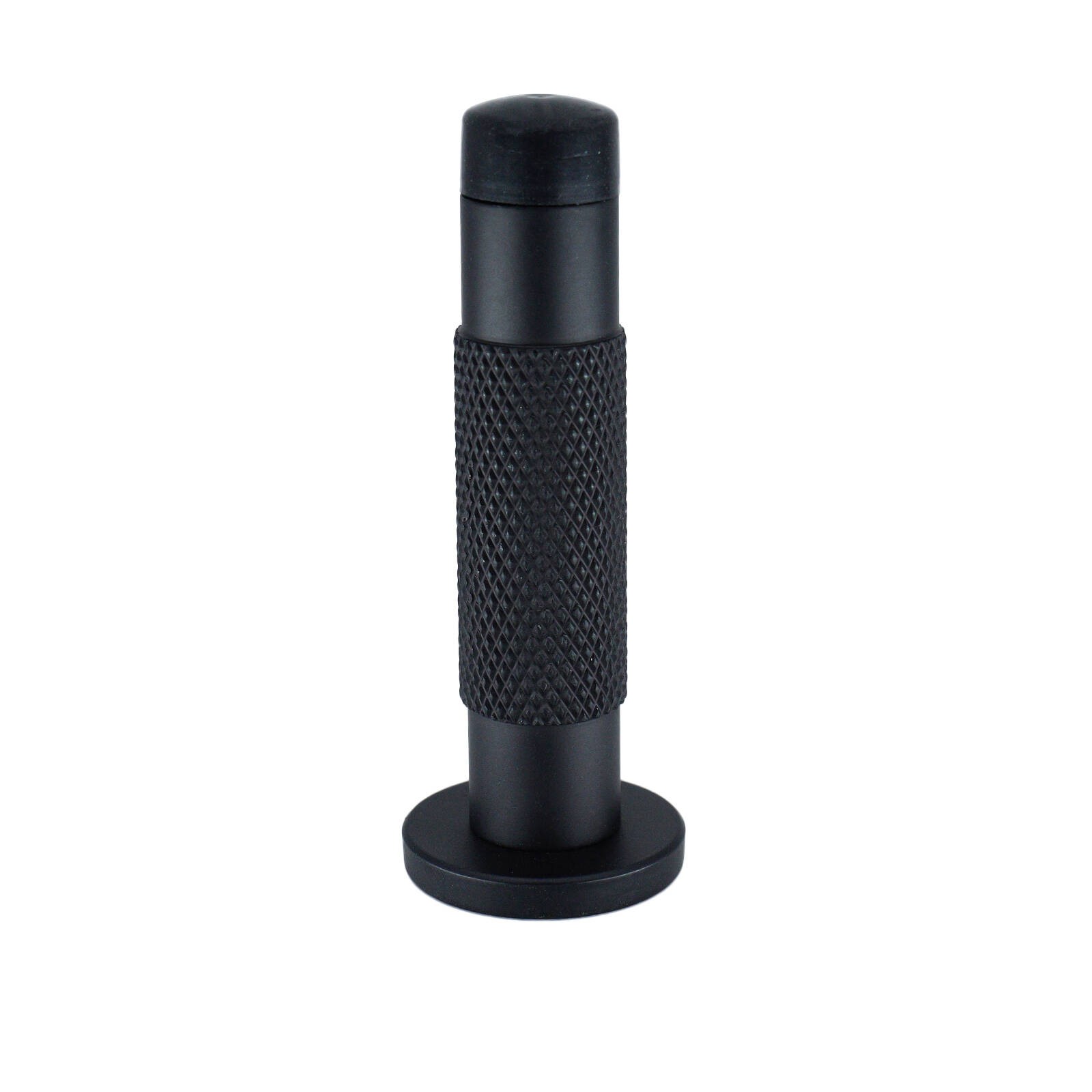 Adoored 85mm Knurled Black Monument Door Stop