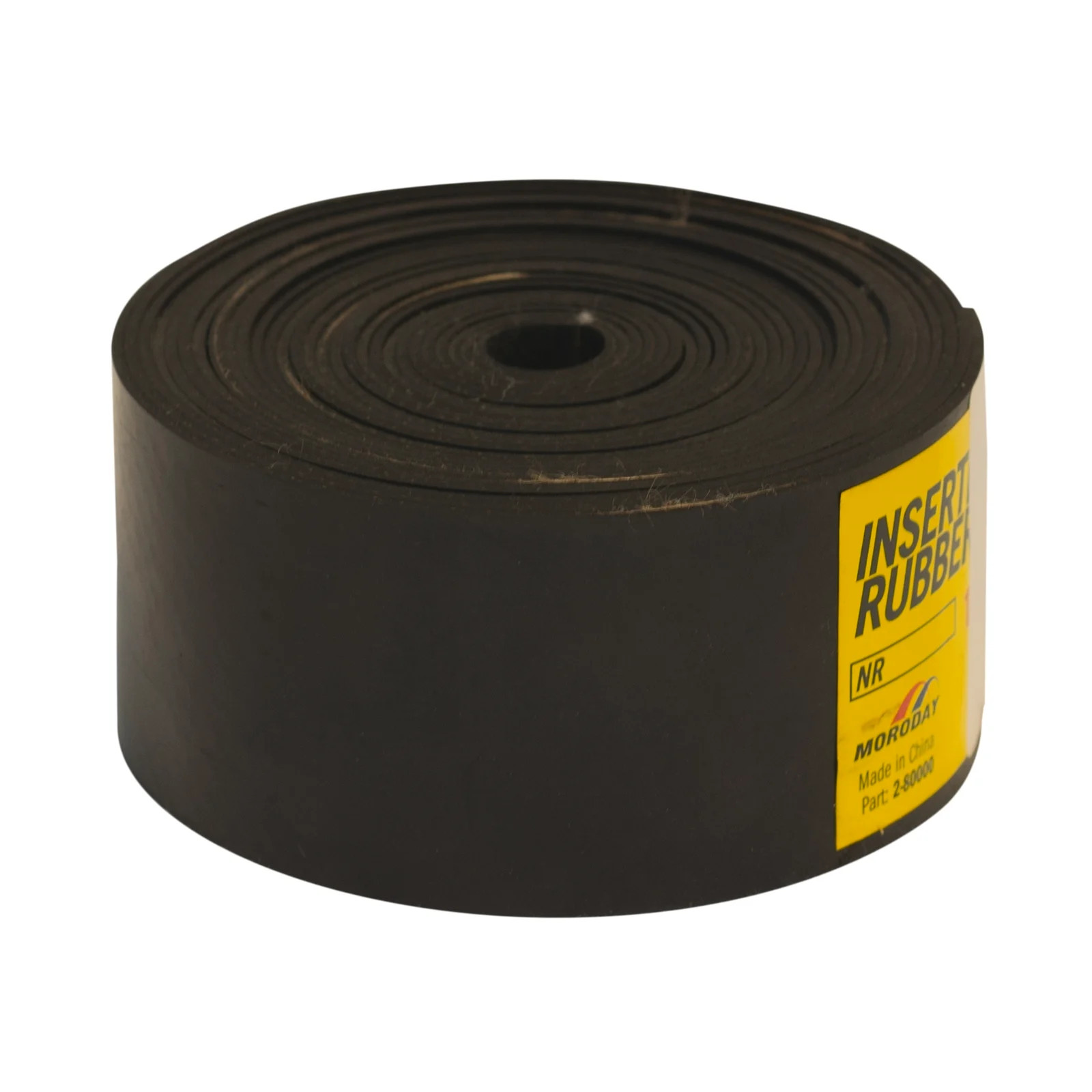 Moroday 50 x 1.5mm x 5m Black Insertion Rubber Roll