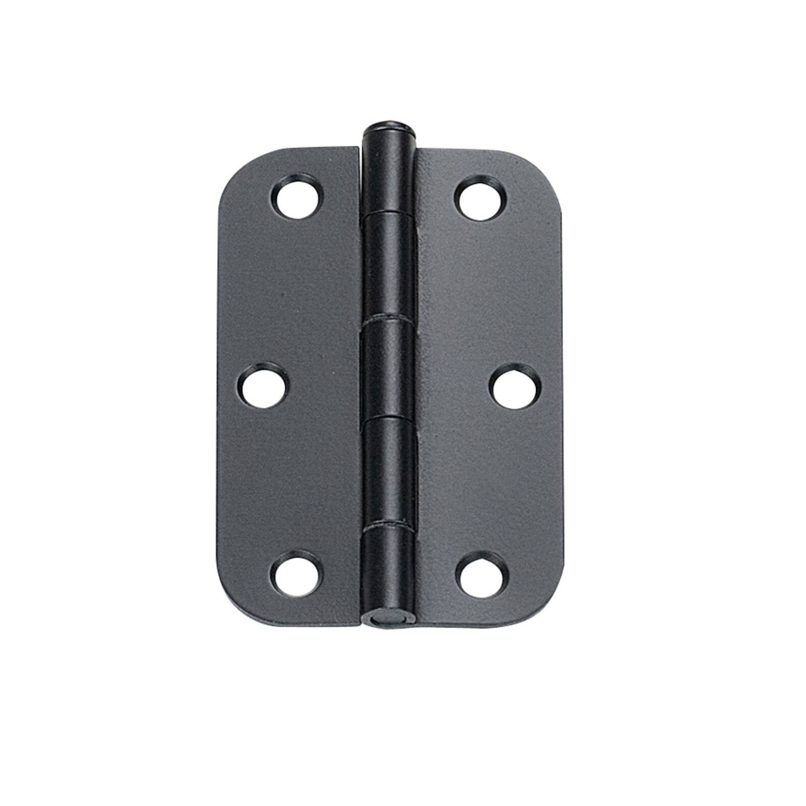 Delf 90mm Black Loose Pin Radius Butt Hinge - 12 pieces