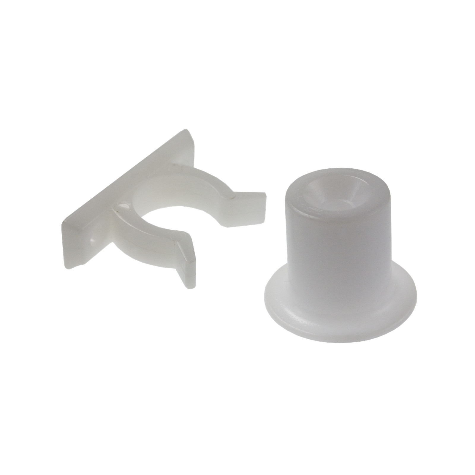 Adoored 40mm White Short Door Clip 5 pcs