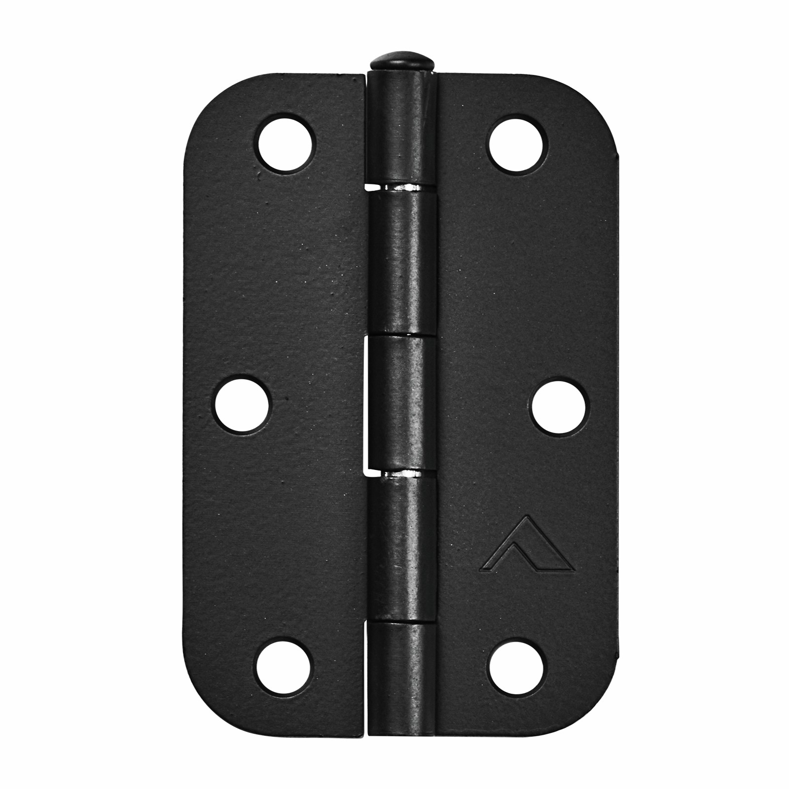 Pinnacle 90mm Matte Black Loose Pin Radius Butt Hinge - 2 pieces