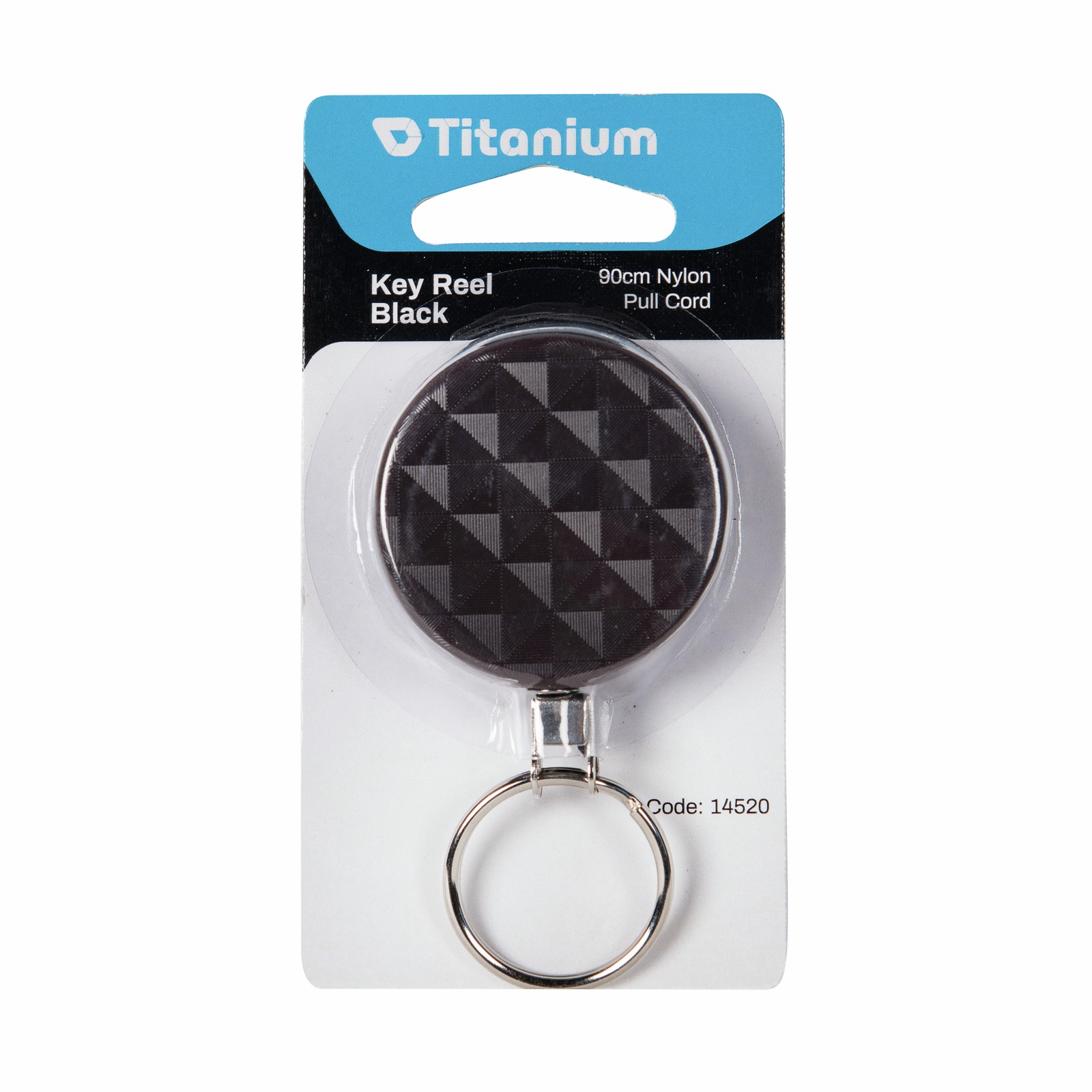 Titanium 900mm Pull Cord Key Reel