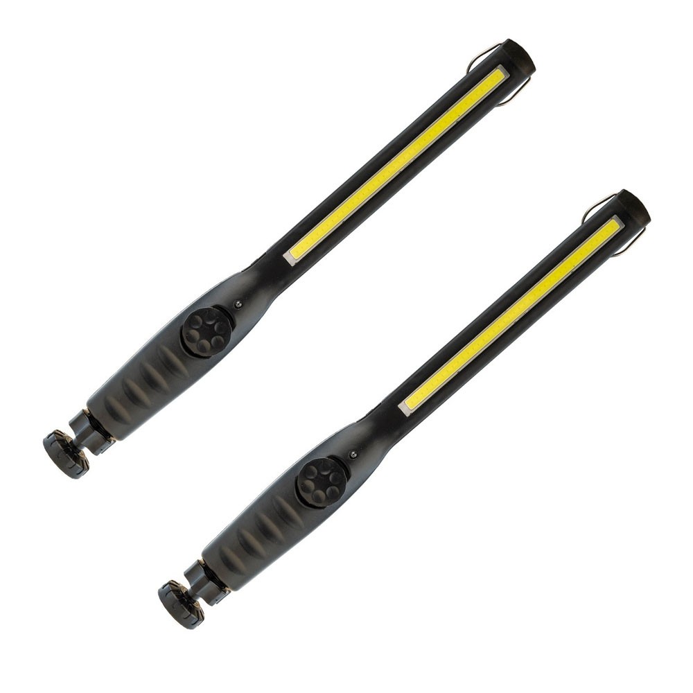 2x Adventure Kings Rechargeable Lithium LED Work Light 700 Lumens 12h Runtime