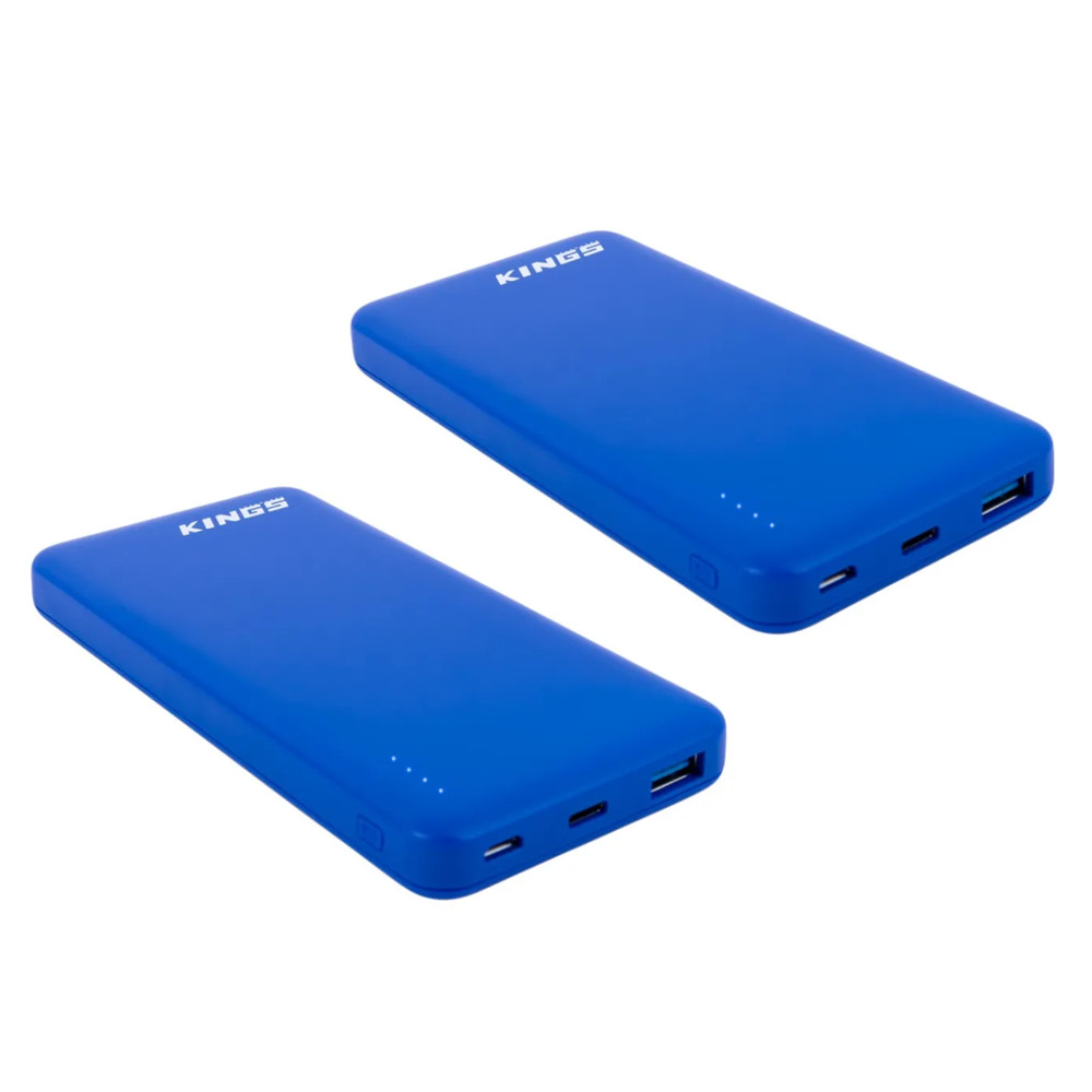 Kings 2 Lithium Power Bank 10000mAh Blue SC-CO-2XPB10B Batteries