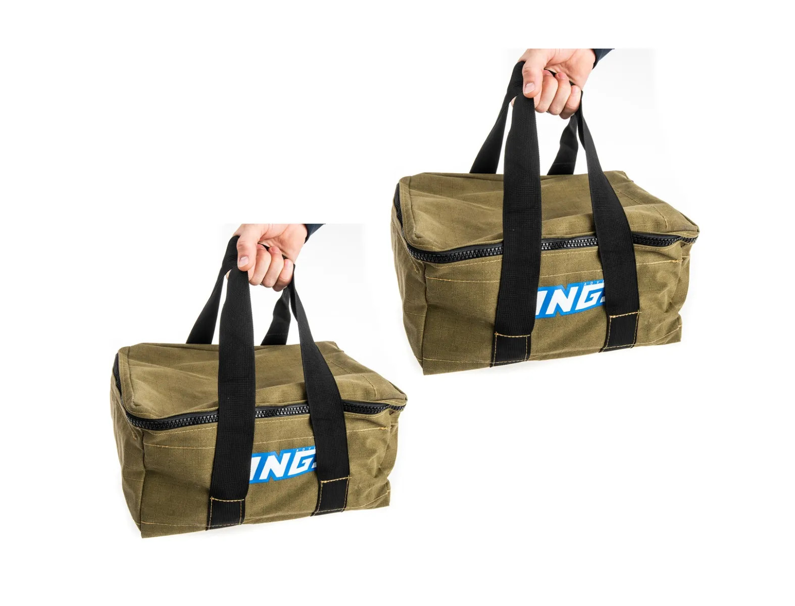 Kings 2 Recovery Canvas Bags 21 Litres 400GSM Khaki SC-CO-2XRECBAG01