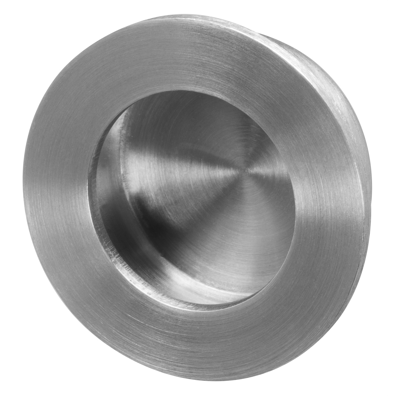 Delf Trade 30mm Stainless Steel Round Finger Edge Pull 2 pcs