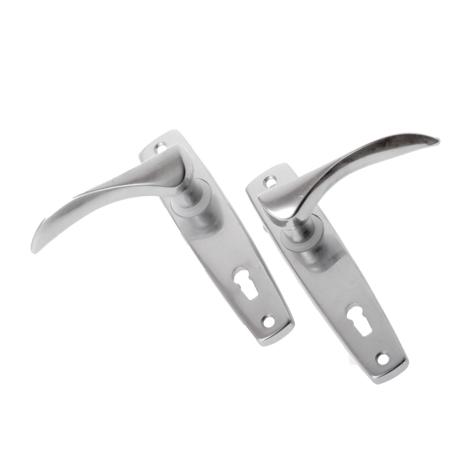 Adoored Door Furn Lock Lever Satin Card