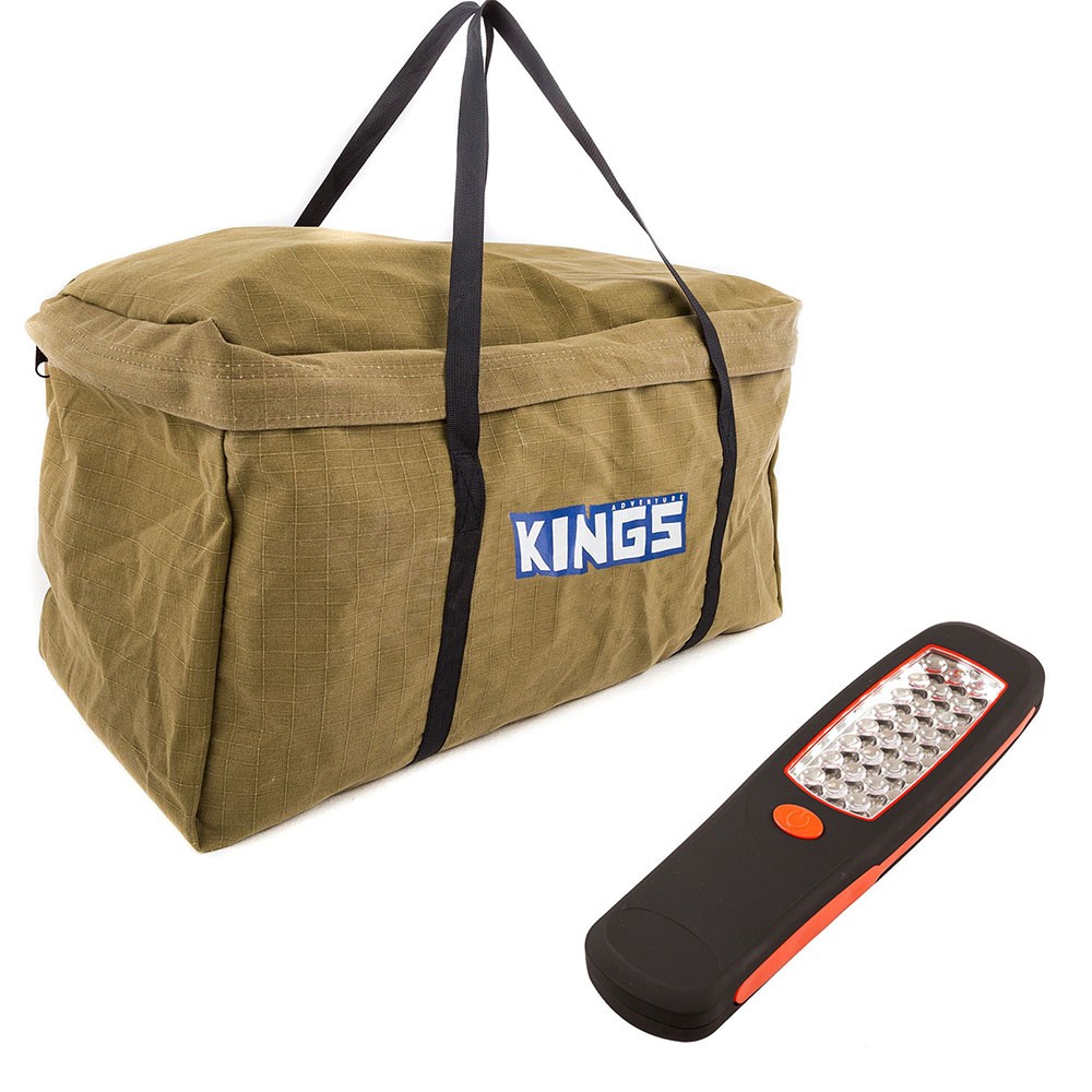 Adventure Kings Campfire BBQ Canvas Bag Heavy-Duty Portable Camping Car