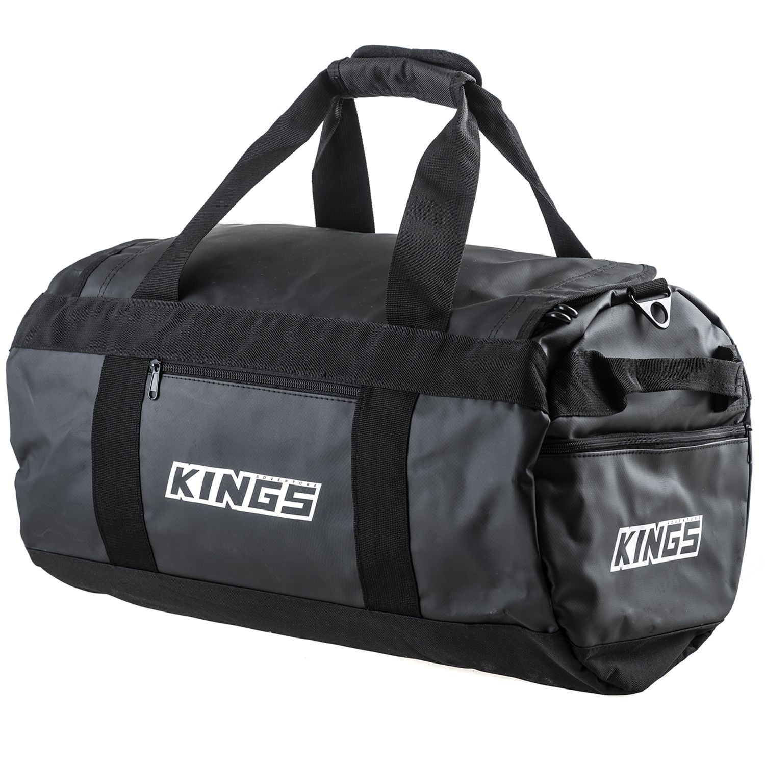 Adventure Kings 40L Duffle Bag Heavy-Duty 600D Polyester Camping Travel Black