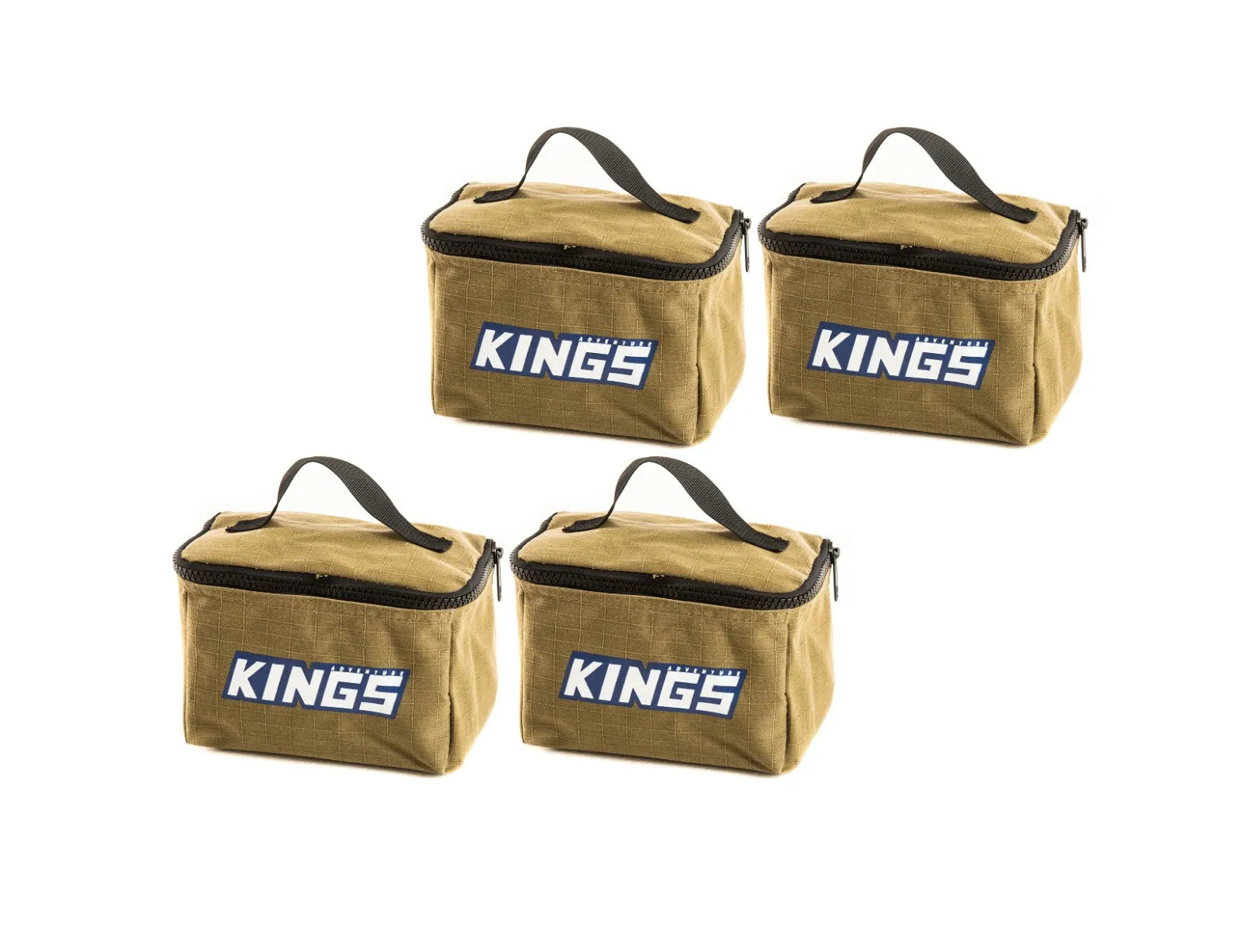 4x Adventure Kings Toiletry Canvas Bag Storage 400GSM Heavy-duty zip & handle