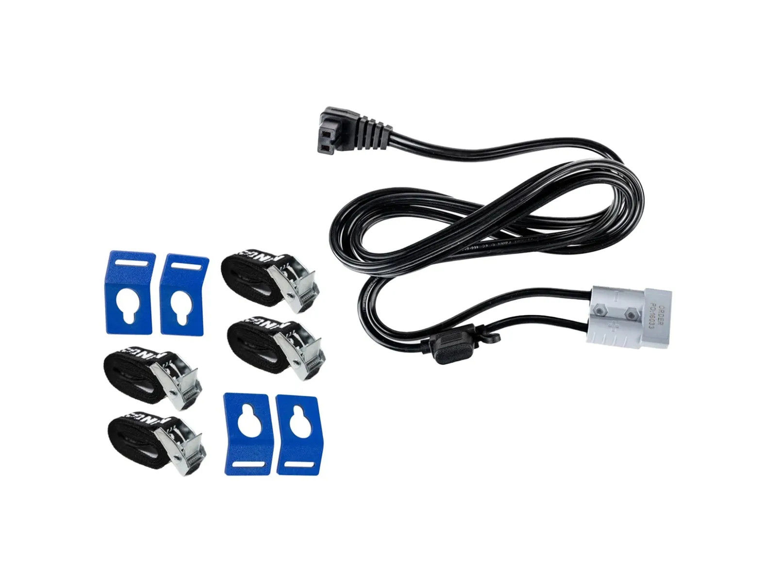 Adventure Kings 1.8m 12v Fridge Cable Tie-Down Kit 4 Pack Steel Brackets