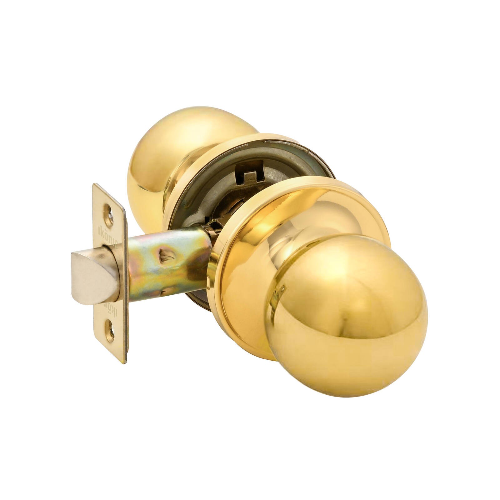 Ikonic Polished Brass Ruby Passage Knob Set - 4 pieces