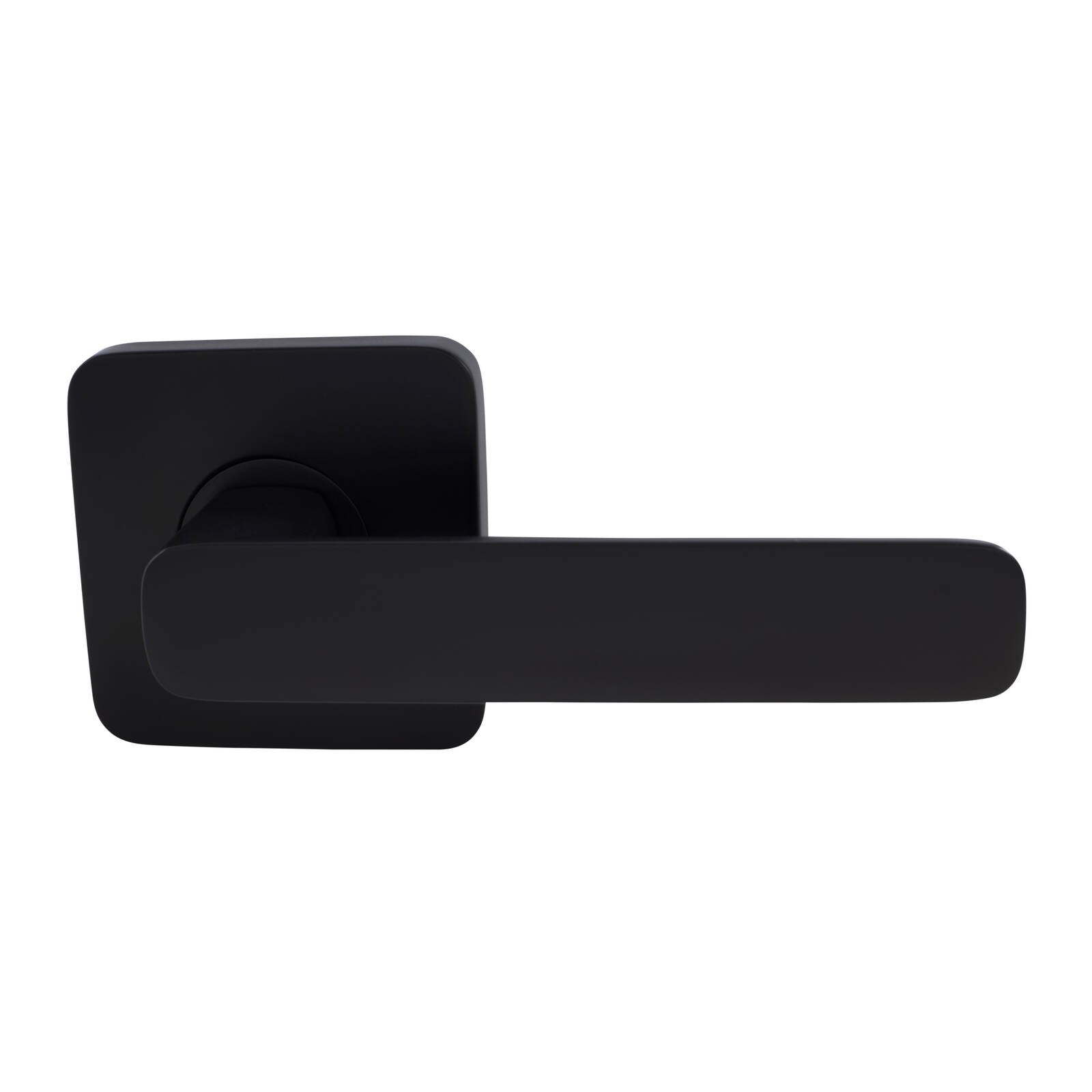 Choice Harper Square Passage Lever Set in Matte Black