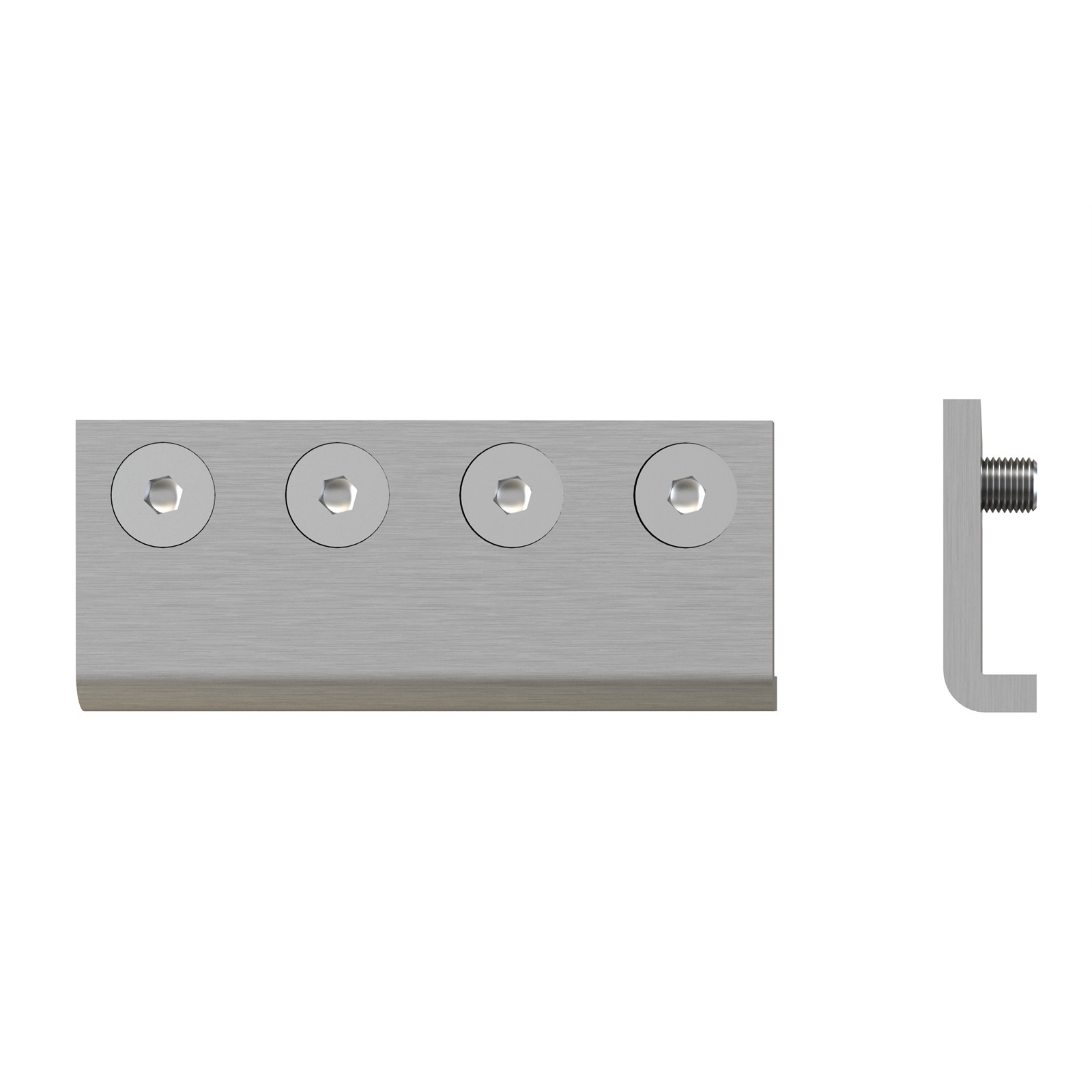 Rolltrak Satin Nickel Barn Door Track Joiner