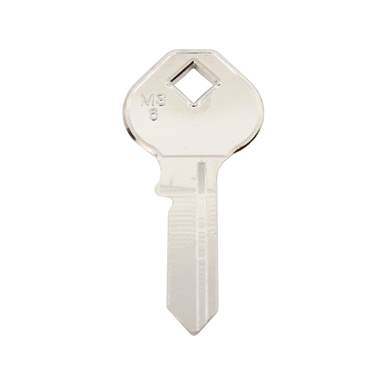 EHI MS6 Silver Blank Key 2 pcs