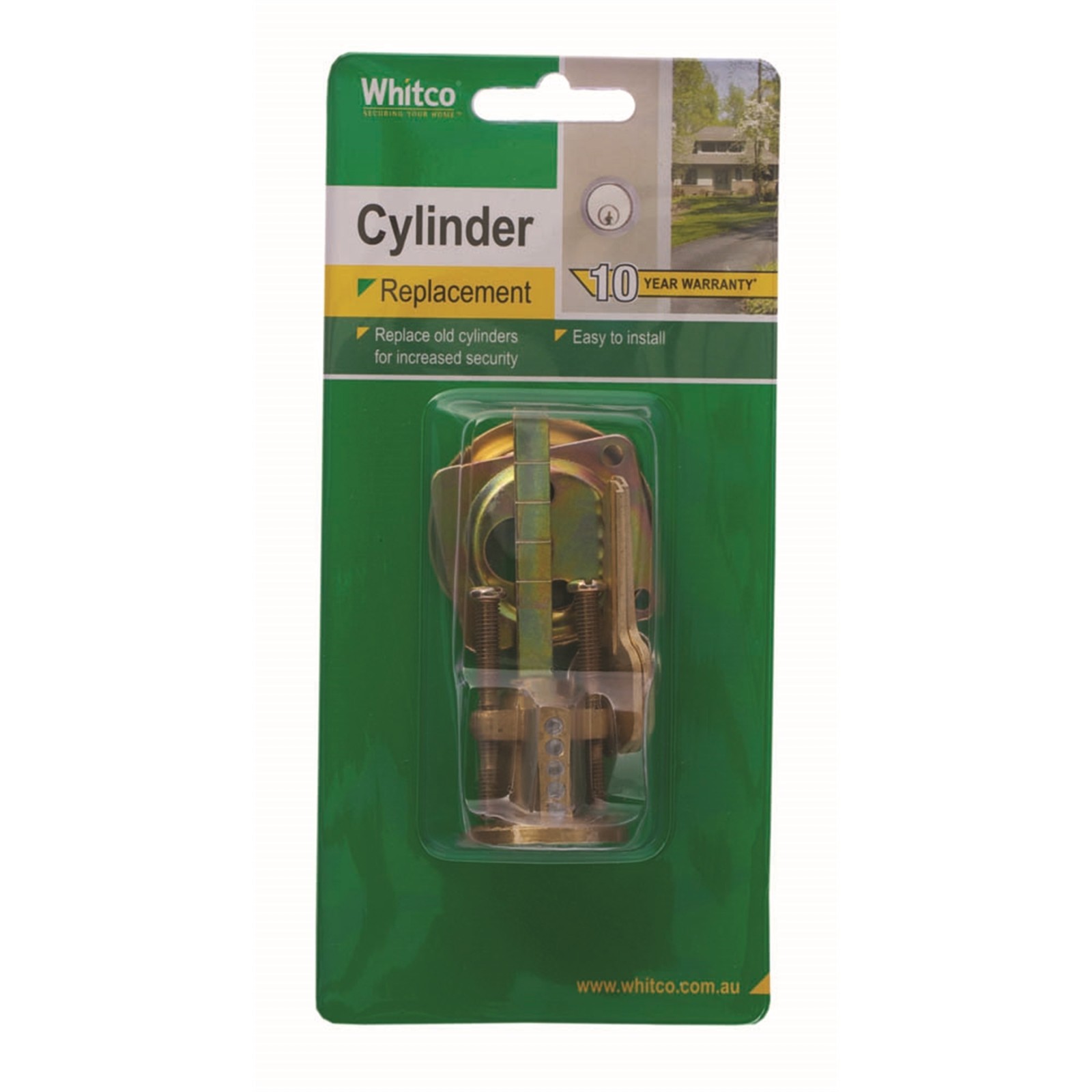Whitco Polished Brass Replacement Cylinder