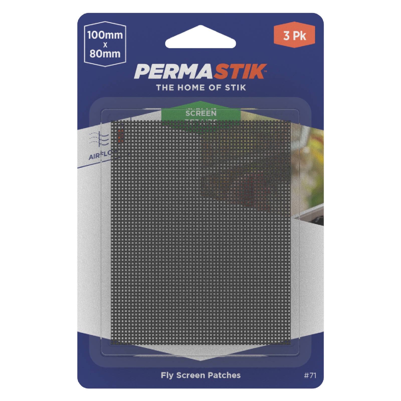 Permastik 100 x 80mm Adhesive Screen Patches 2 pcs