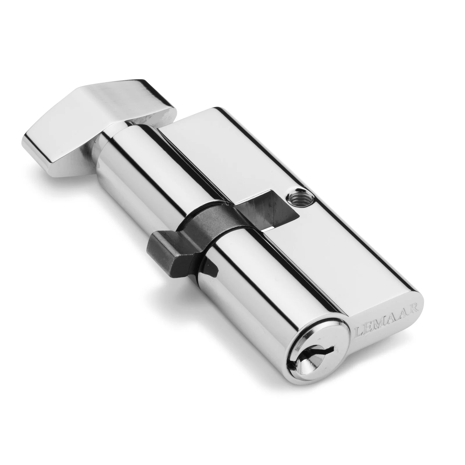 Lemaar 70mm Satin Chrome 6 Pin Single Euro Cylinder Lock