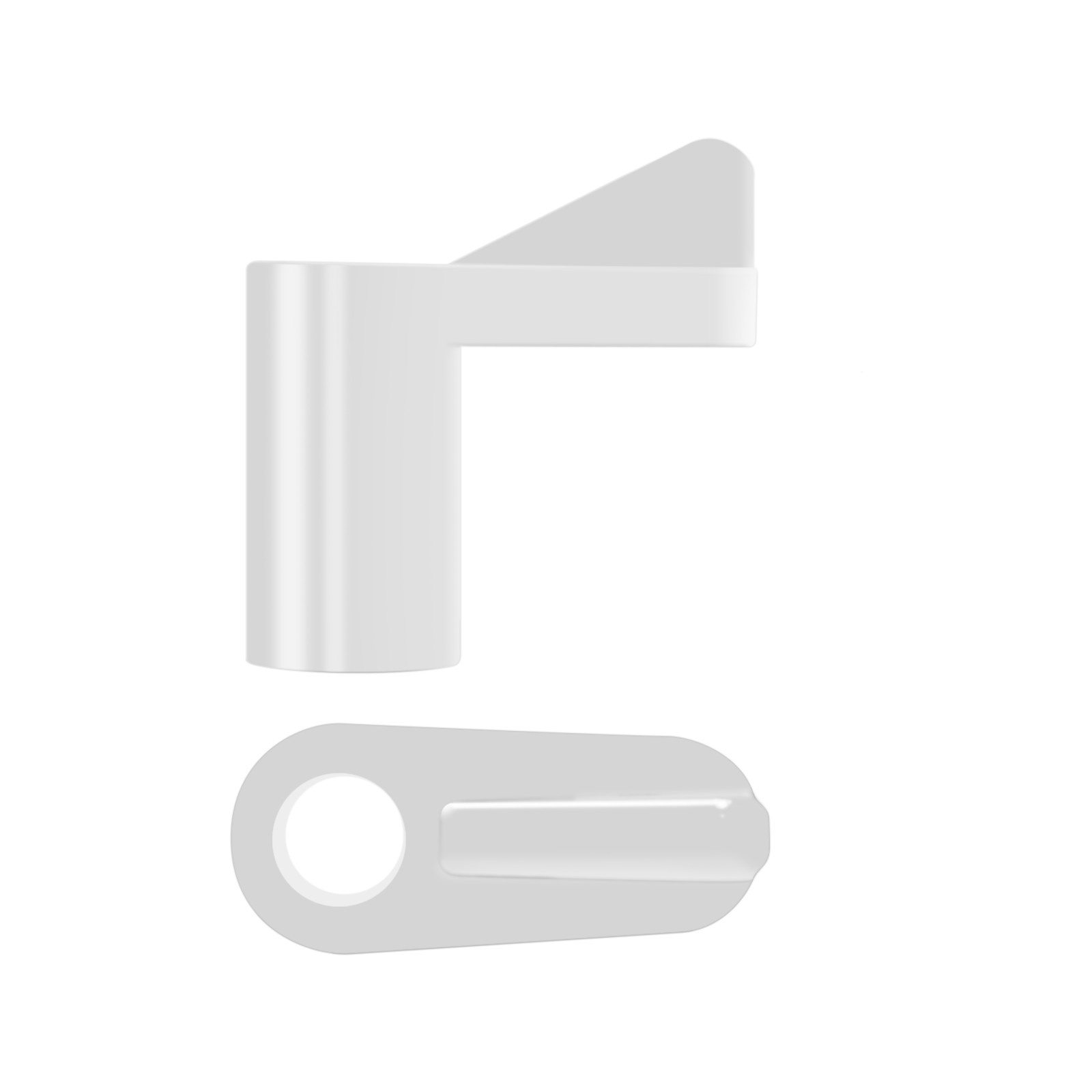 Rolltrak 11mm Clear Offset Fly Screen Clip - 50 pieces