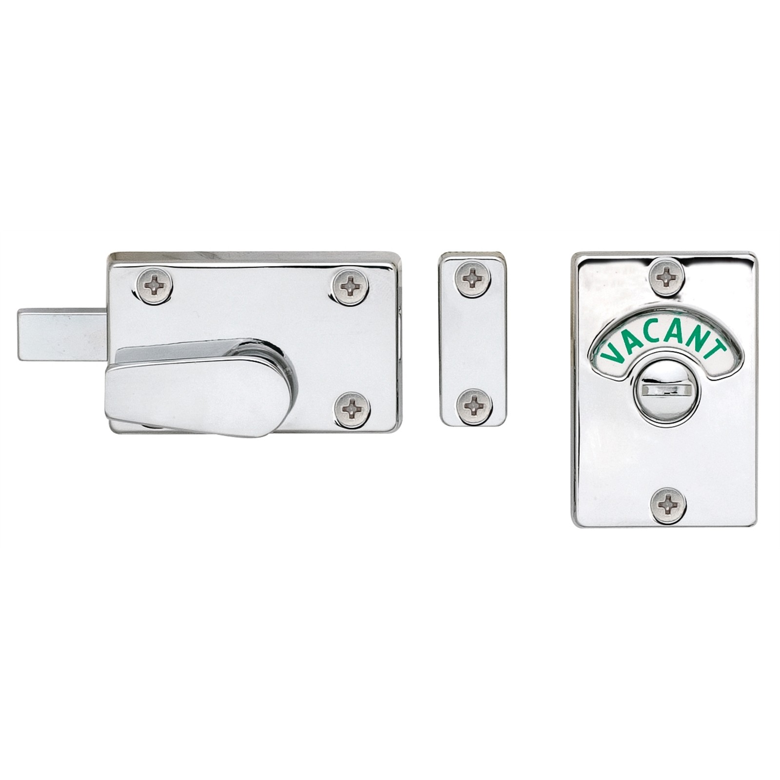 Delf Trade Satin Chrome Toilet Indicator Bolt Lock