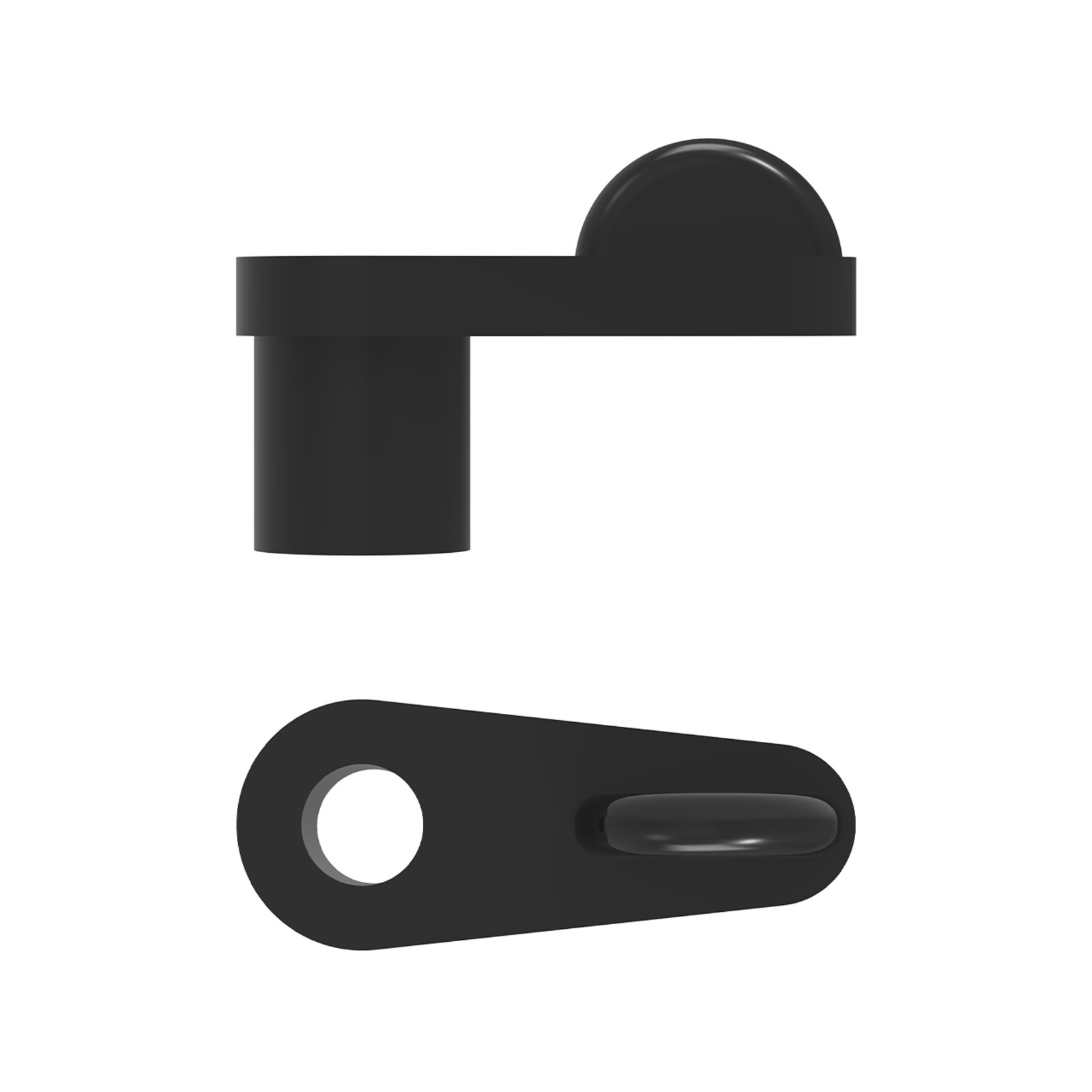 Rolltrak 9mm Black Flyscreen Clip Offset - 20 pieces