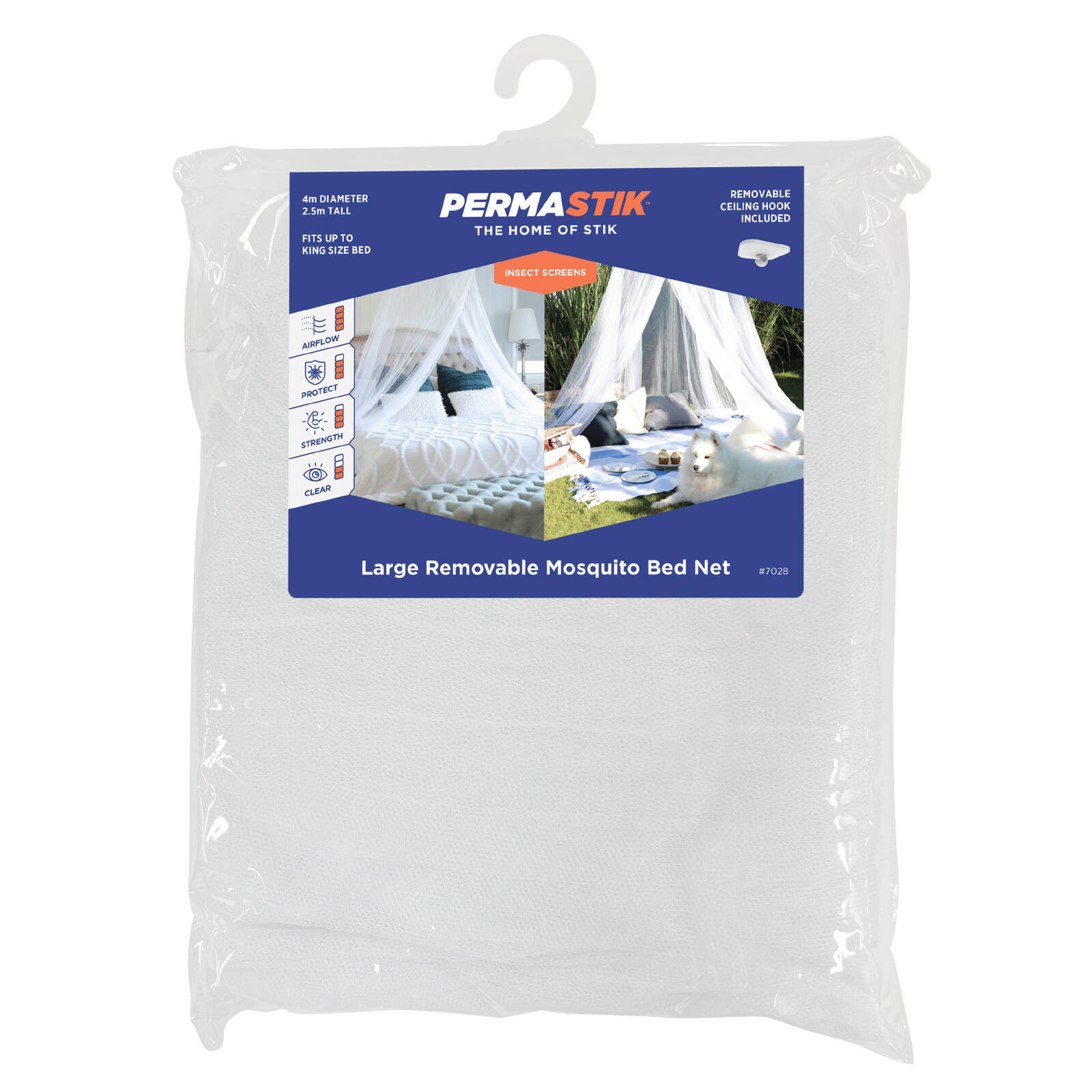 Permastik Large Mosquito Bed Net Kit
