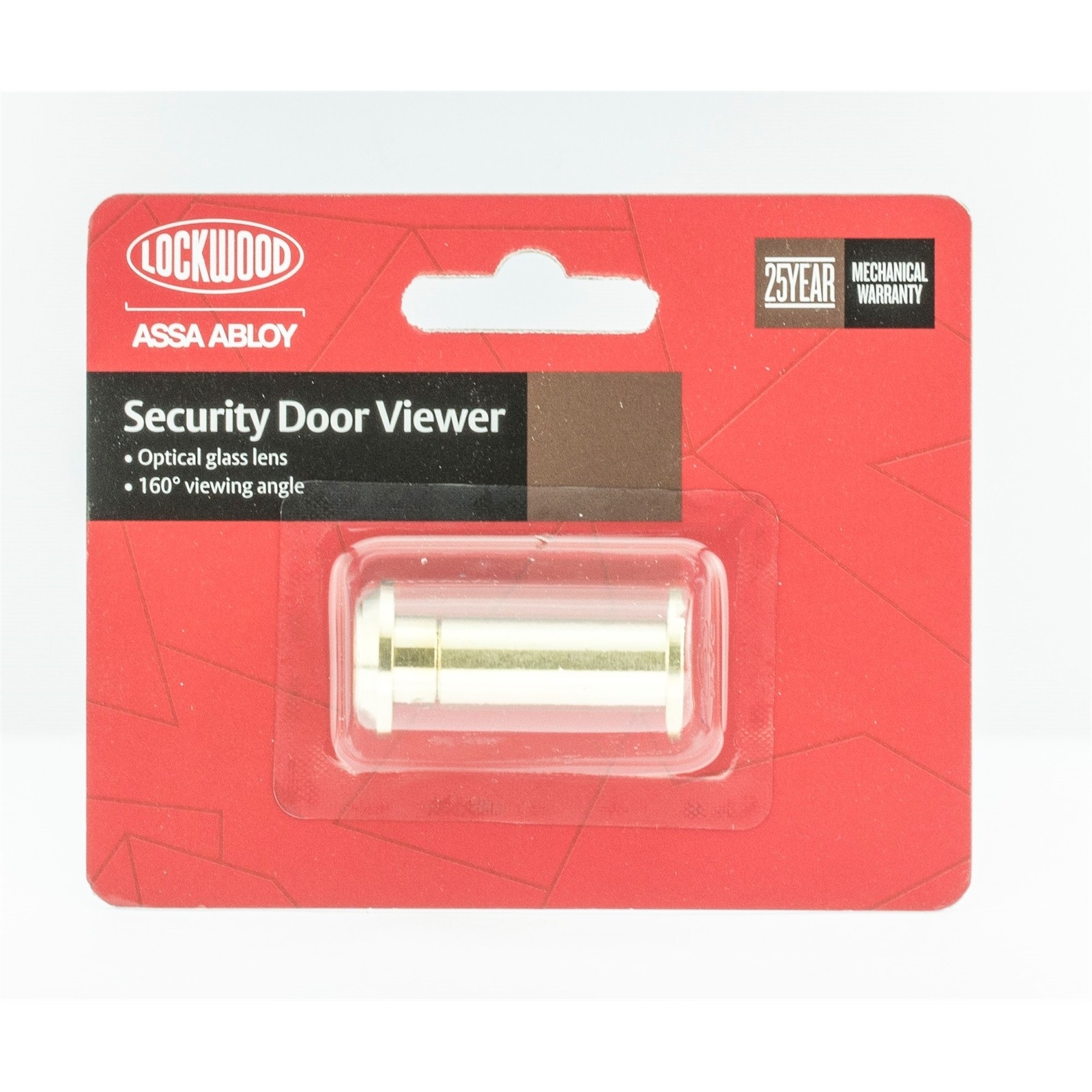 Lockwood 160° Polished Brass Door Viewer
