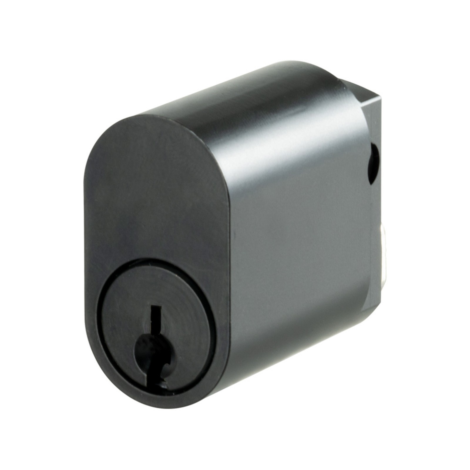 Rolltrak Commercial Security Oval Cylinder Lock Matte Black
