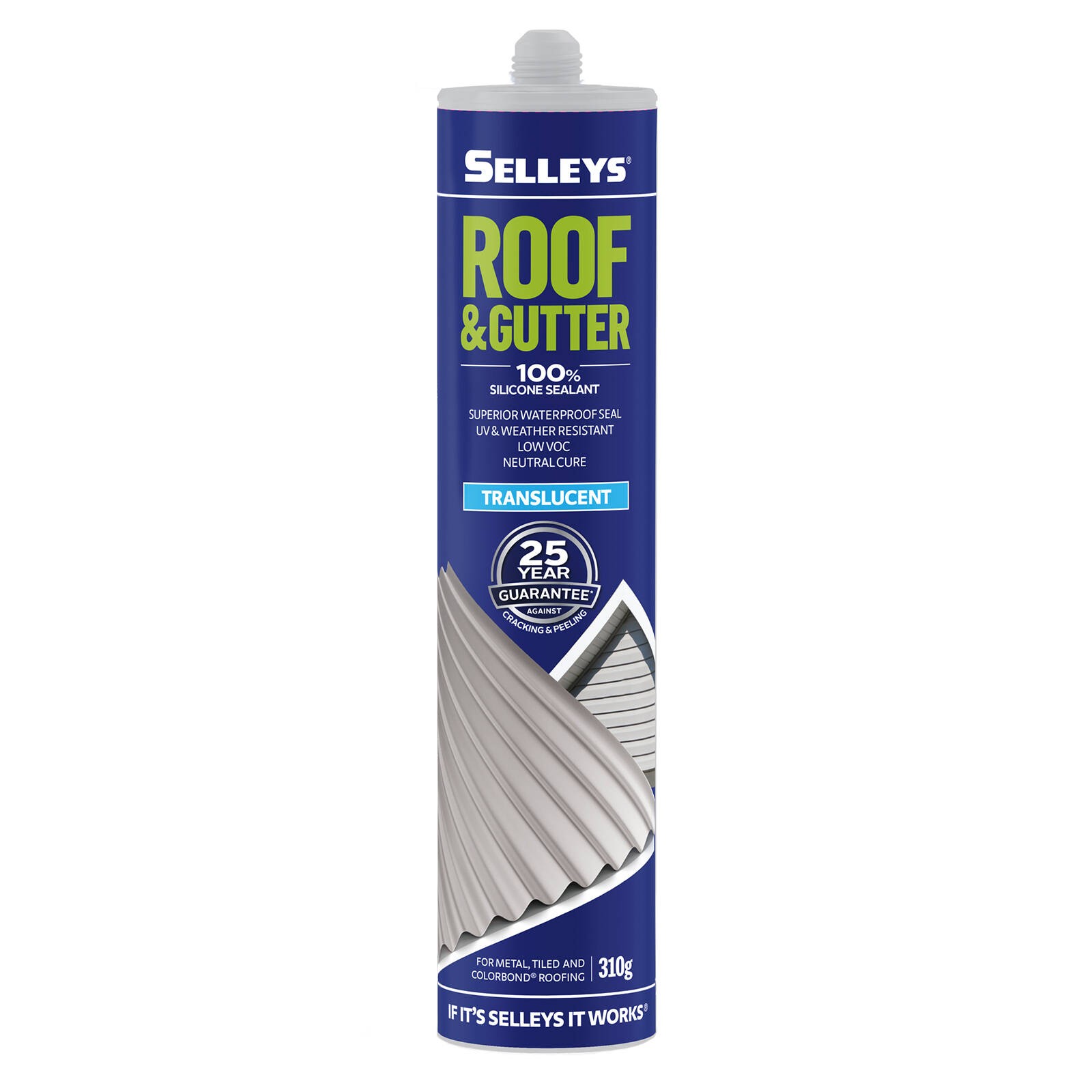 Selleys 310g Translucent Roof And Gutter Silicone Sealant(37)3 colours