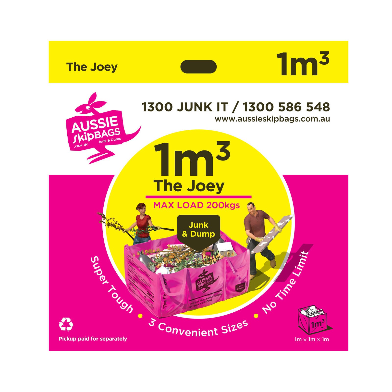 Aussie Skip Bag 1m3 - The Joey 200kg Max Load