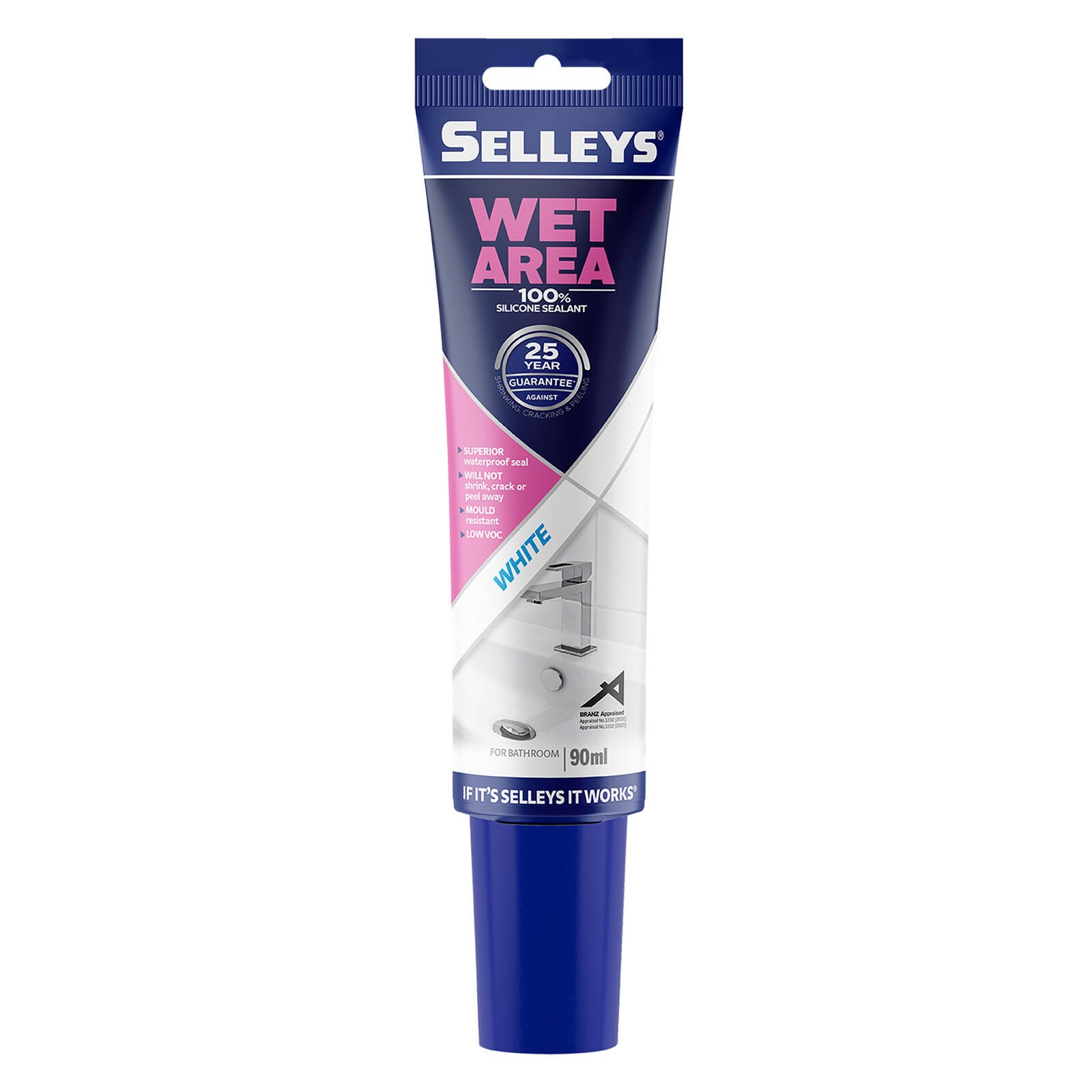 Selleys 90ml White Wet Area