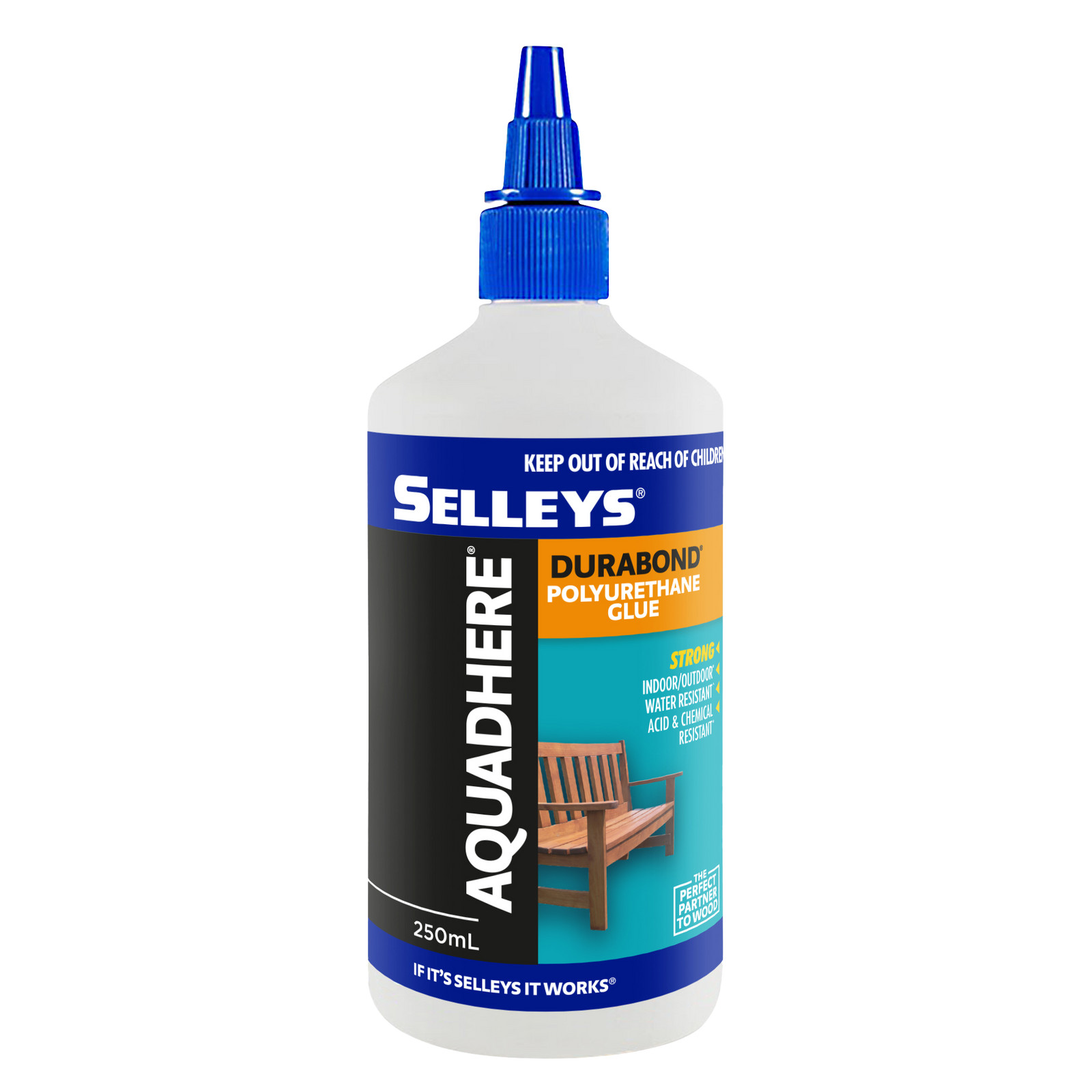 Selleys 250ml Aquadhere Polyurethane Wood Glue Durabond Adhesive