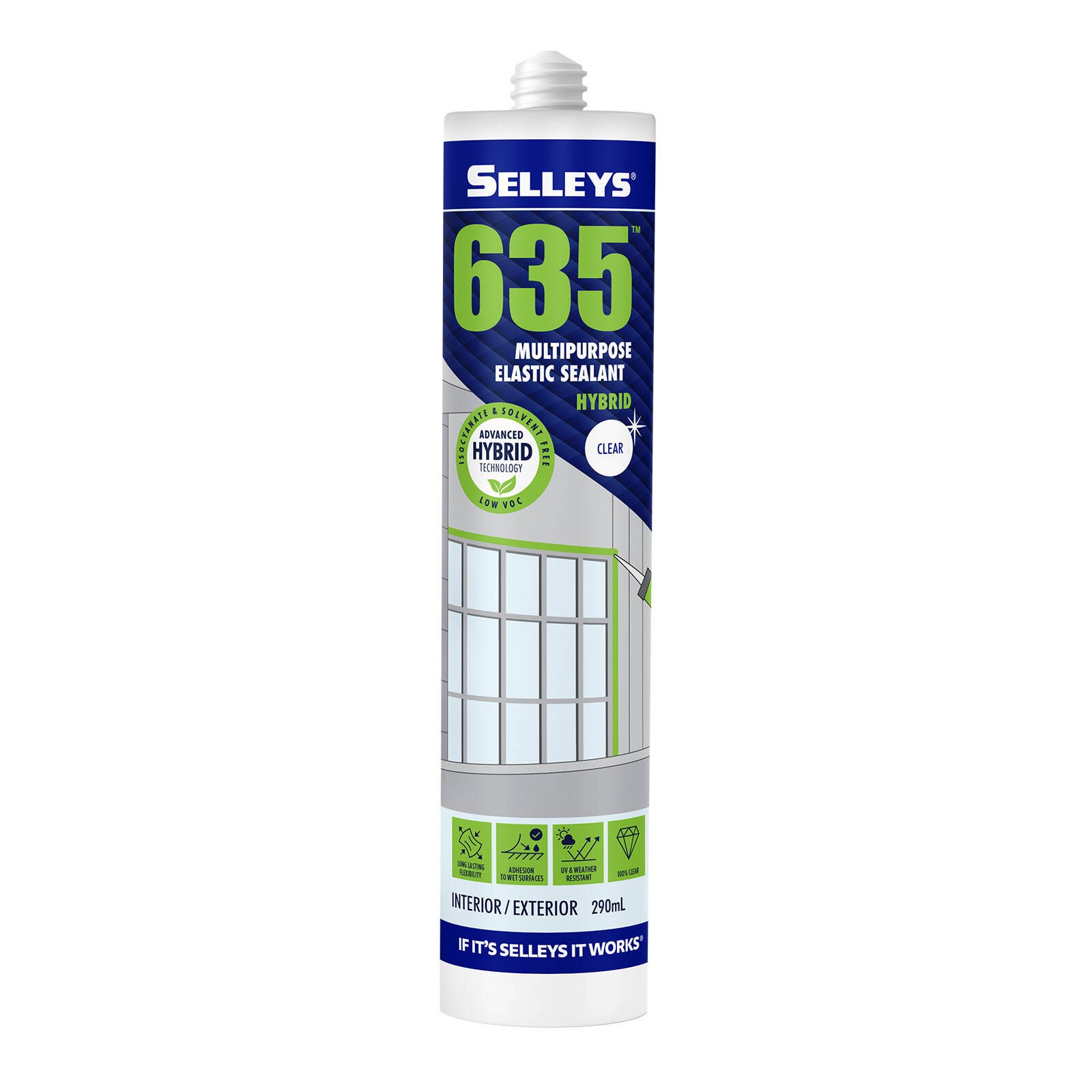 Selleys 290ml Clear 635 Multipurpose Sealant