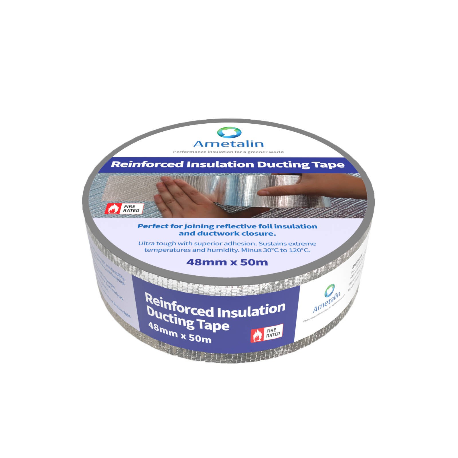 Ametalin 48mm x 50m Reinforced Insulation Ducting Tape