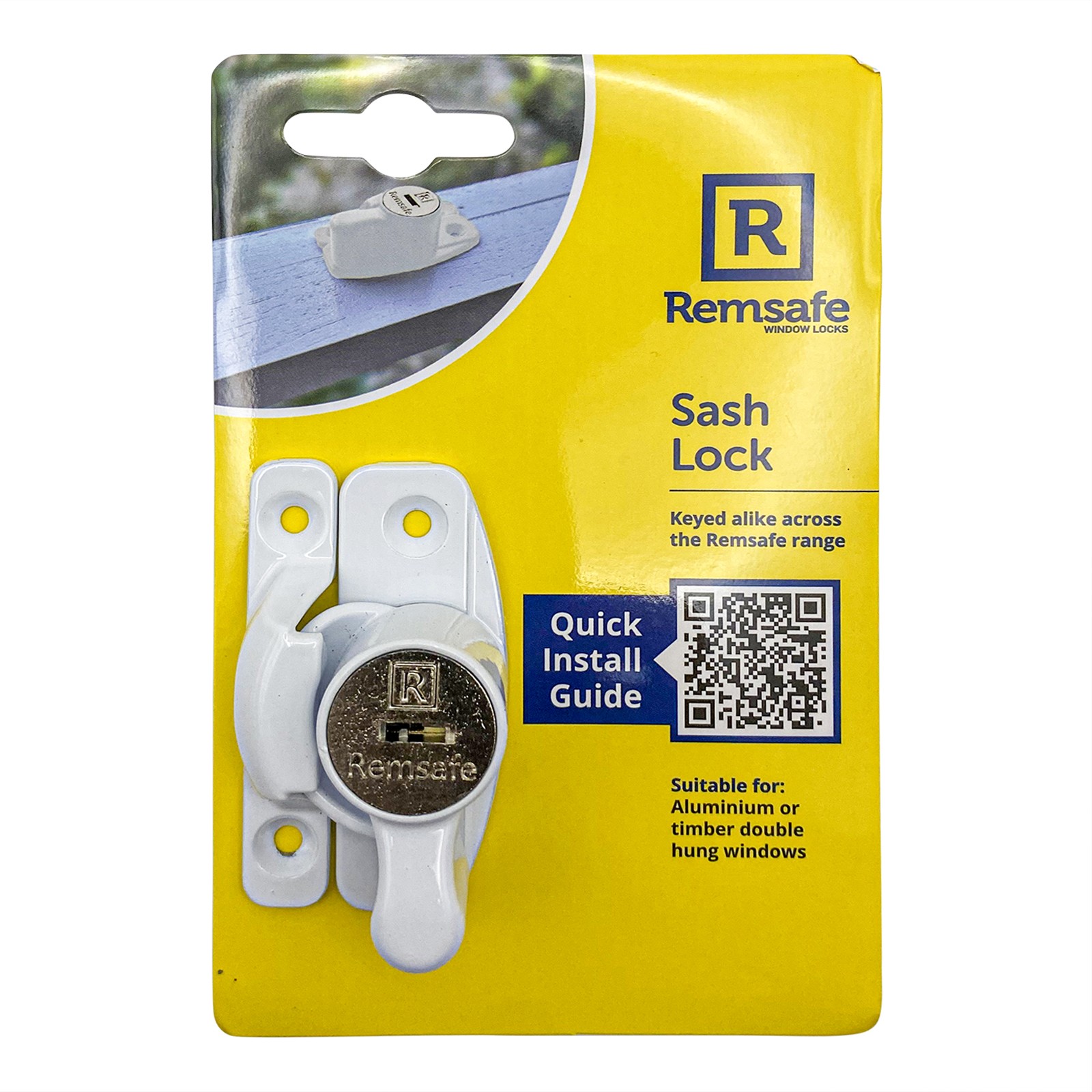 Remsafe White Window Sash Lock