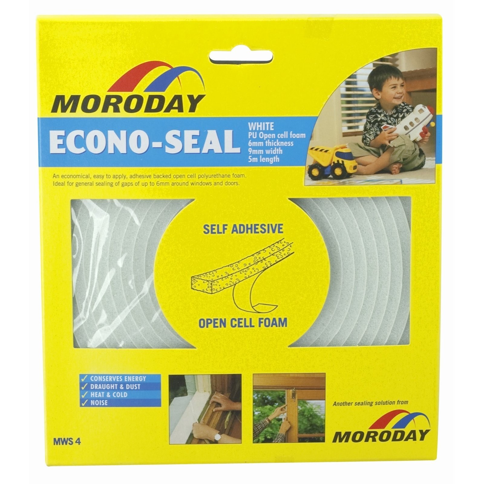 Moroday White Econo Weather Seal Tape 2 pcs