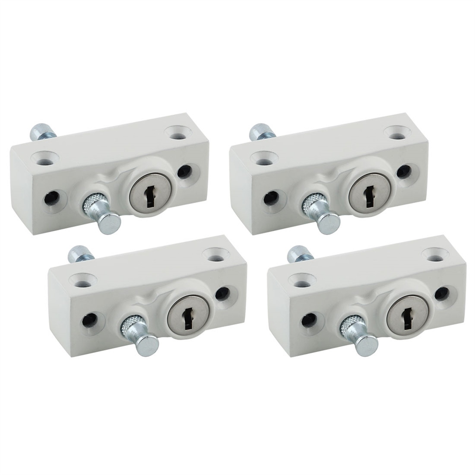 Ikonic White Multibolt Window Lock - 4 pieces