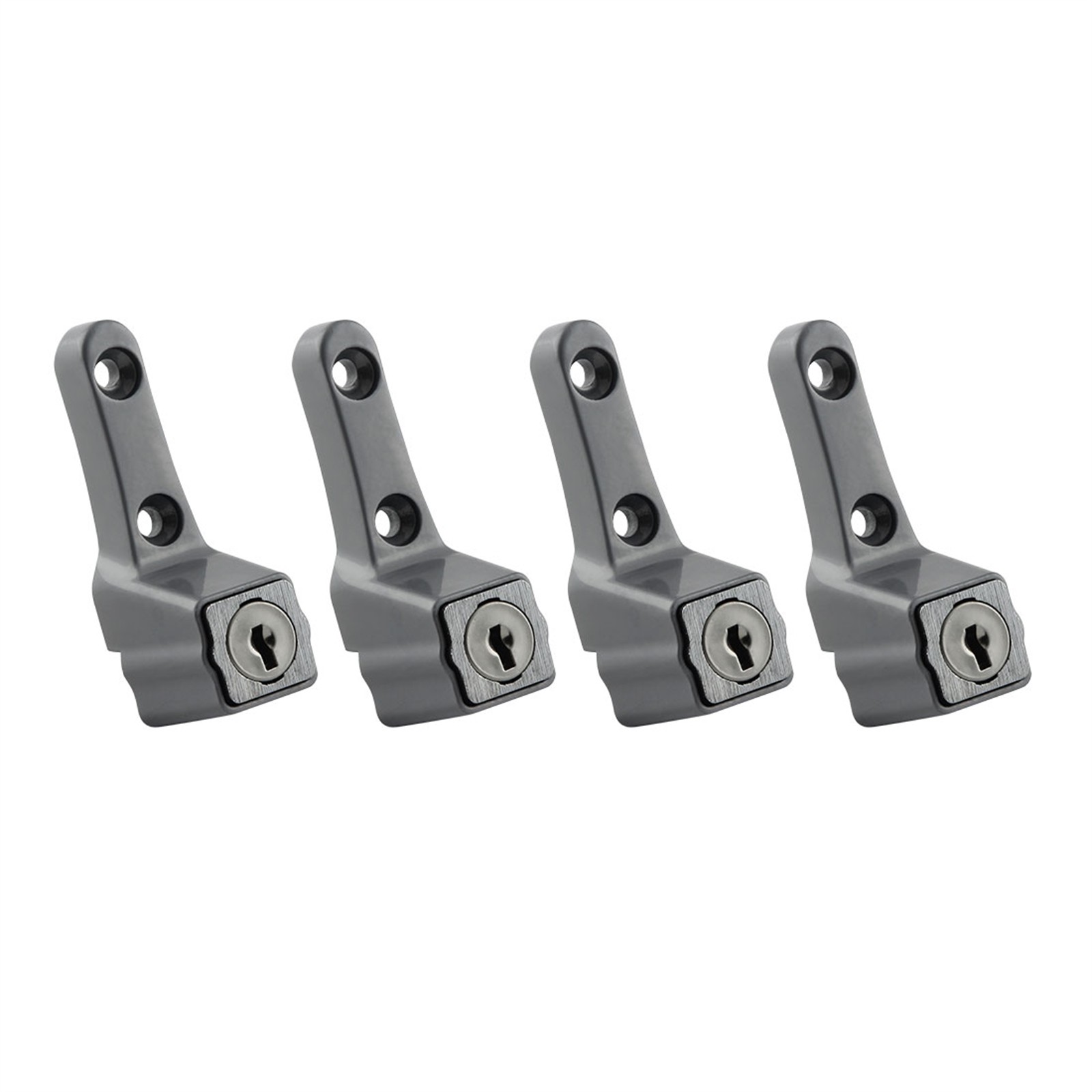 Ikonic Silver Sliding Window Lock - 4 pieces