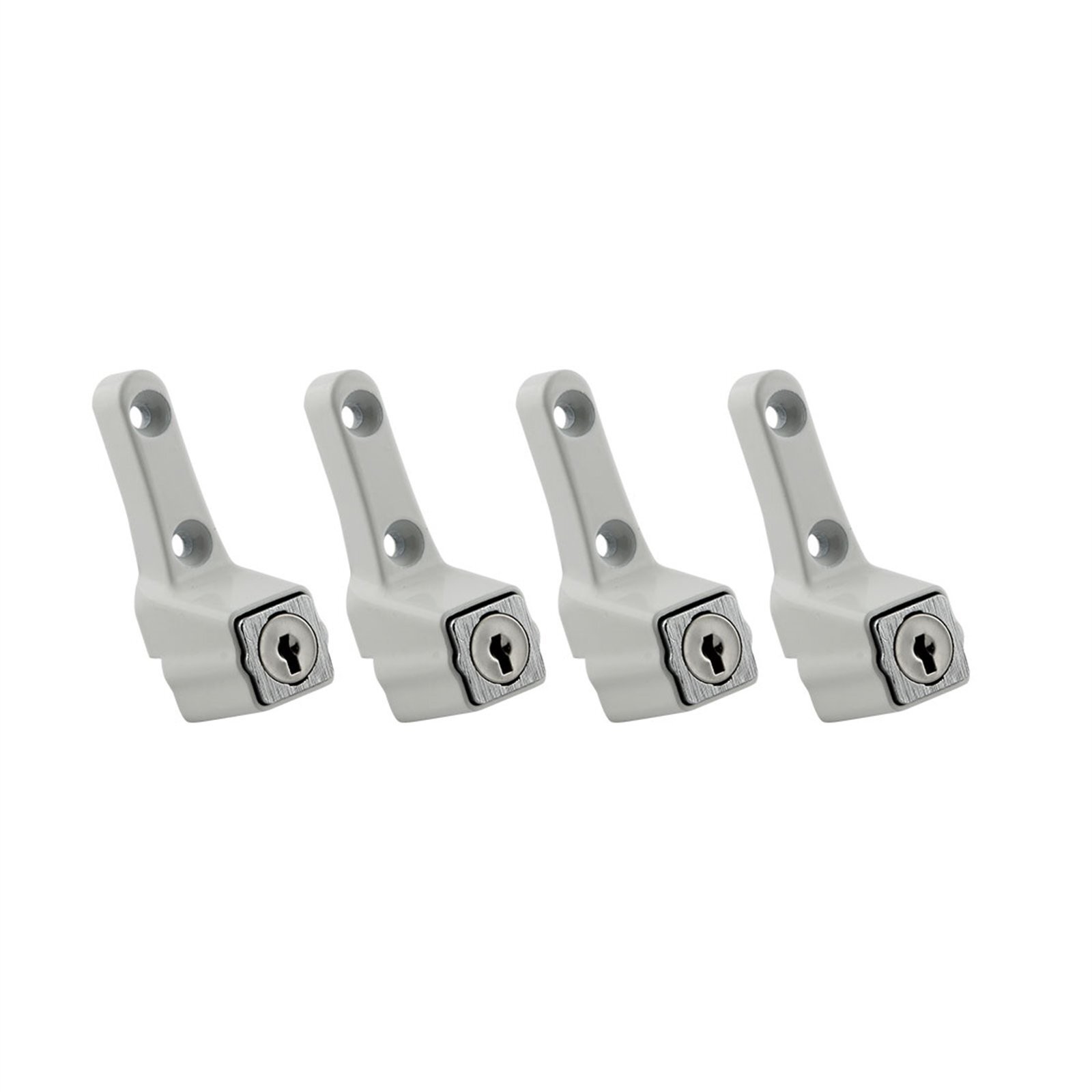 Ikonic White Sliding Window Lock - 4 pieces