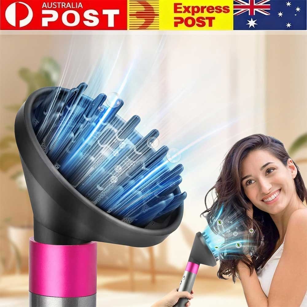 Dyson Airwrap Diffuser Nozzle Grey Plastic Even Hair Drying HS05 HS03 HS01 Frizz