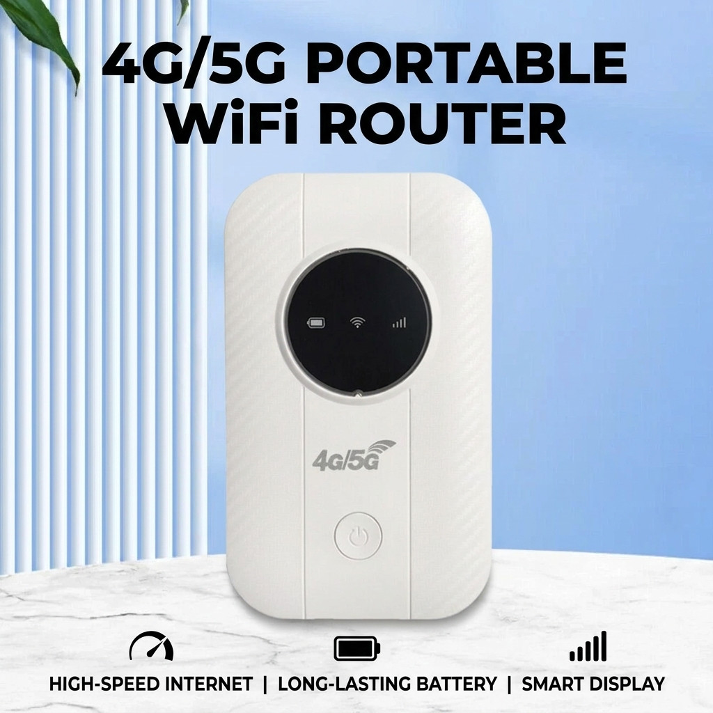 Wireless 4G LTE WiFi Hotspot Router MiFi 150Mbps 10 Users 3650mAh Wireless ABS