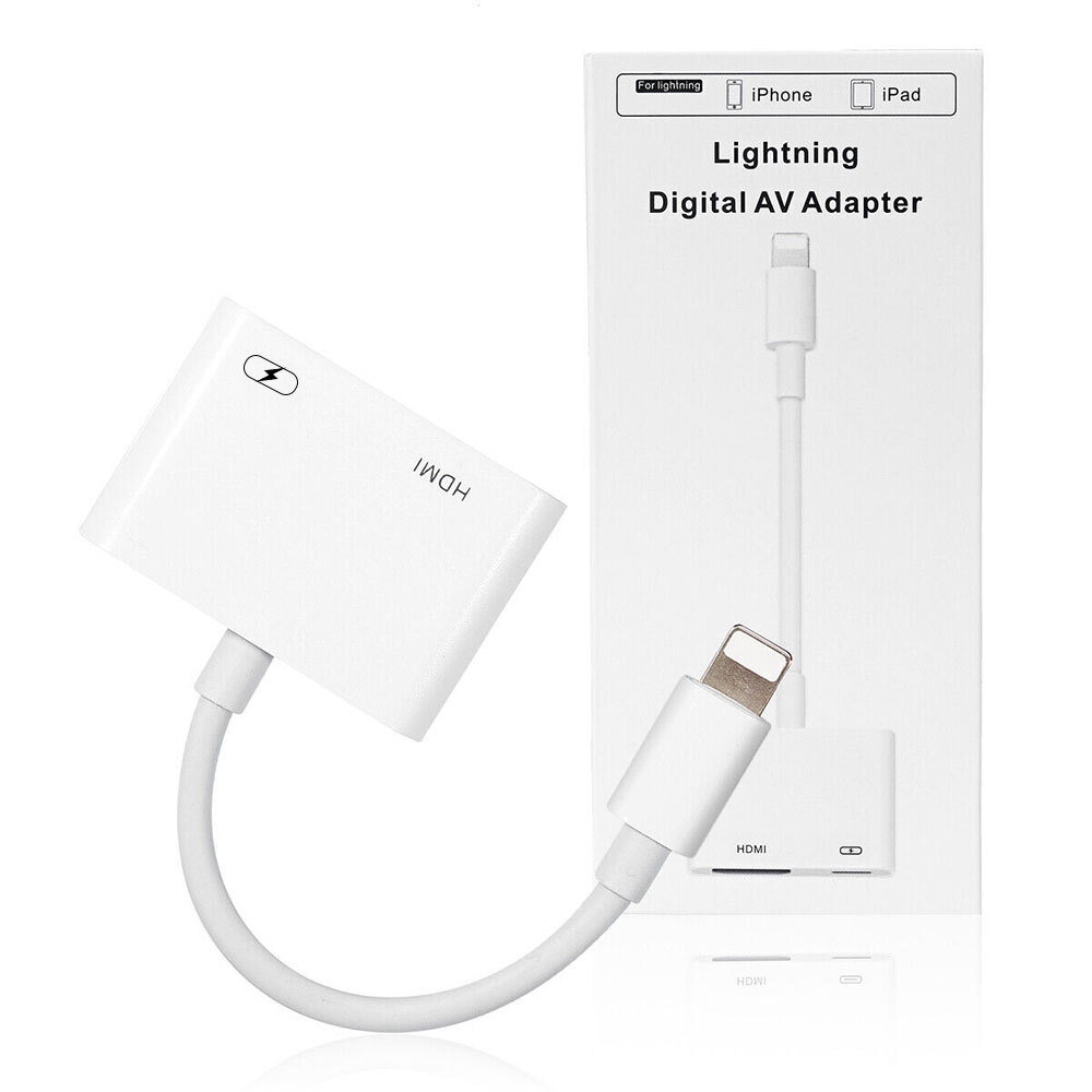 MFi Certified 8-Pin to HDMI Digital TV AV Adapter For iPhone 14 13 12 11 iPad Au