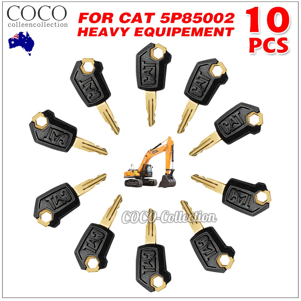 10x CAT 5P8500 Caterpillar Excavator Ignition Keys Heavy Equipment Parts