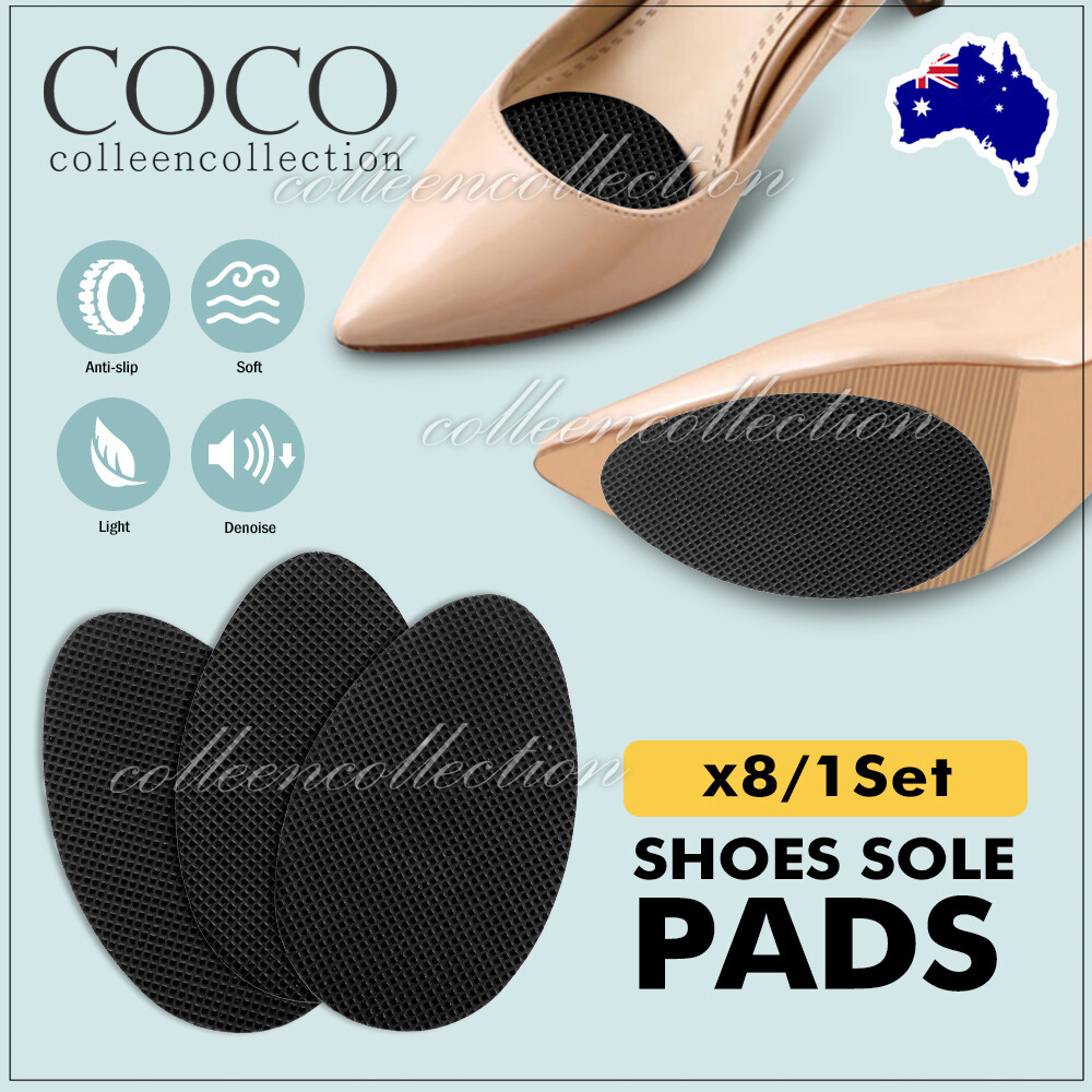 8x Self Adhesive Non Slip Shoe Sole Grip Pads High Heels Slippery Soles Care AU
