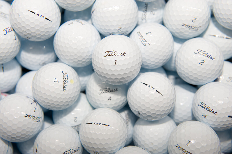 1 Dozen Titleist AVX Golf Balls 12 Near MINT Grade with pen marks